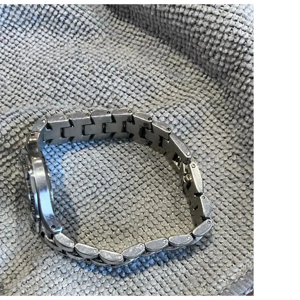Anne Klein Sport‎ Watch Women Silver Tone New Battery 7